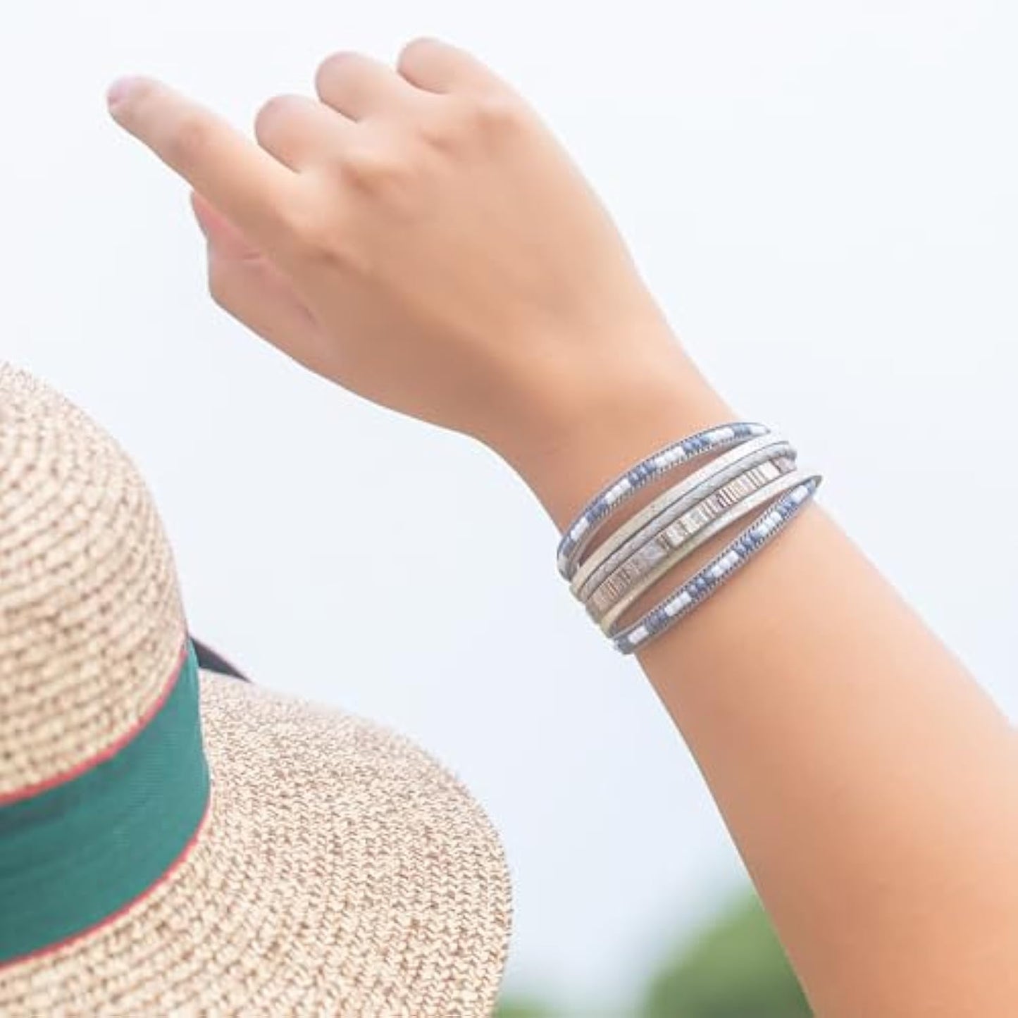 Boho Leather Wrap Bracelet