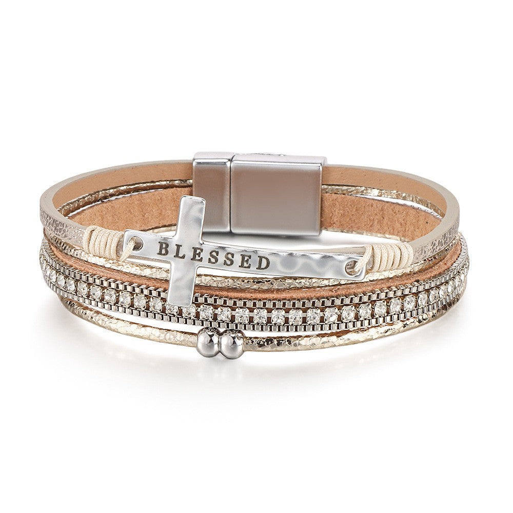 Boho Leather Wrap Bracelet