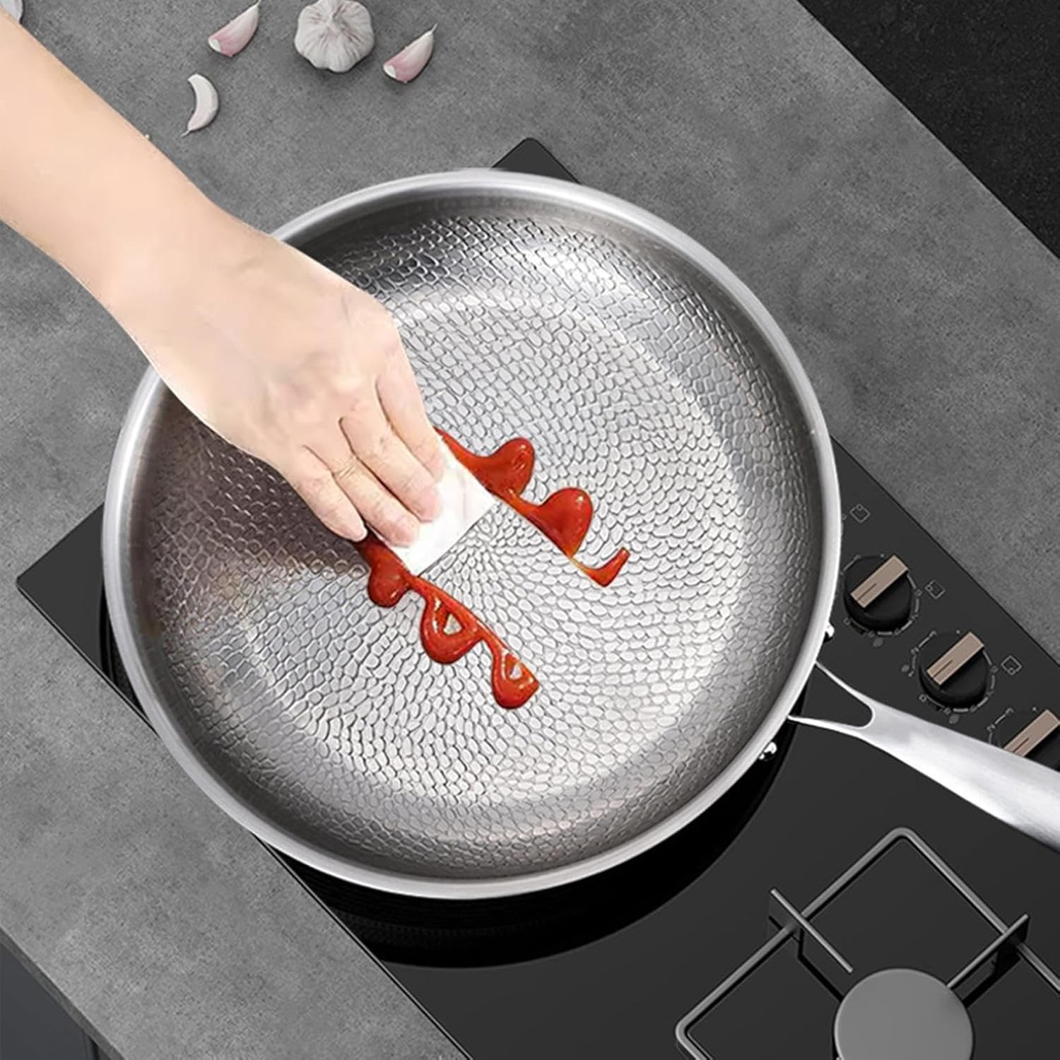 Titanium Hammered Pan