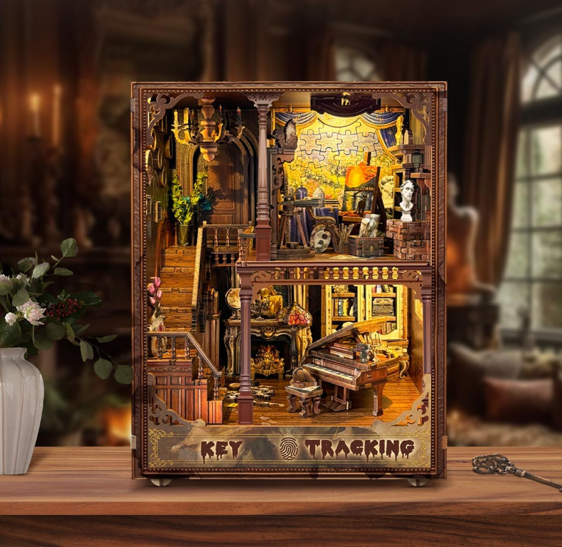 Key Tracking-DIY 3D Book Nook Model Kit
