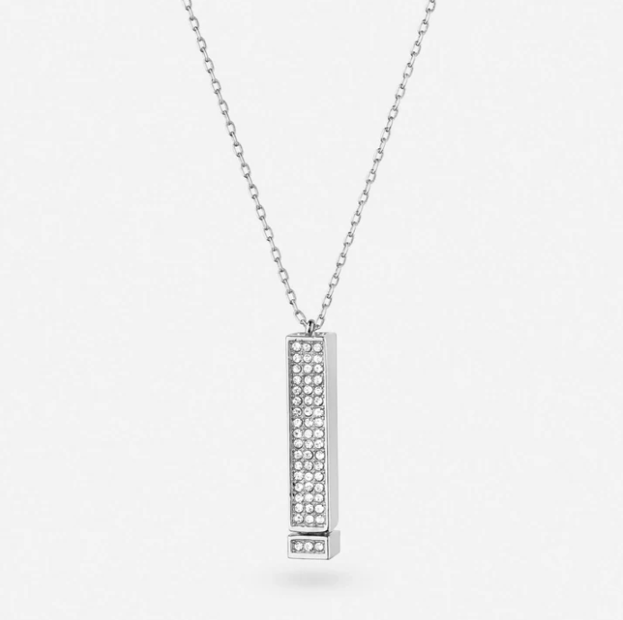 Secret Love Crystal Bar Necklace