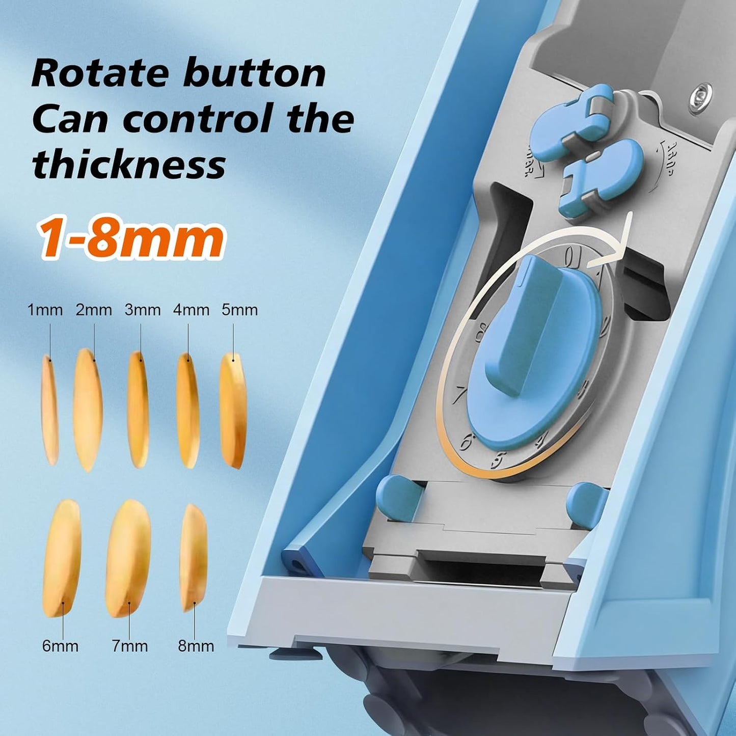 Safe Mandoline Slicer 5 in 1 Vegetable Chopper