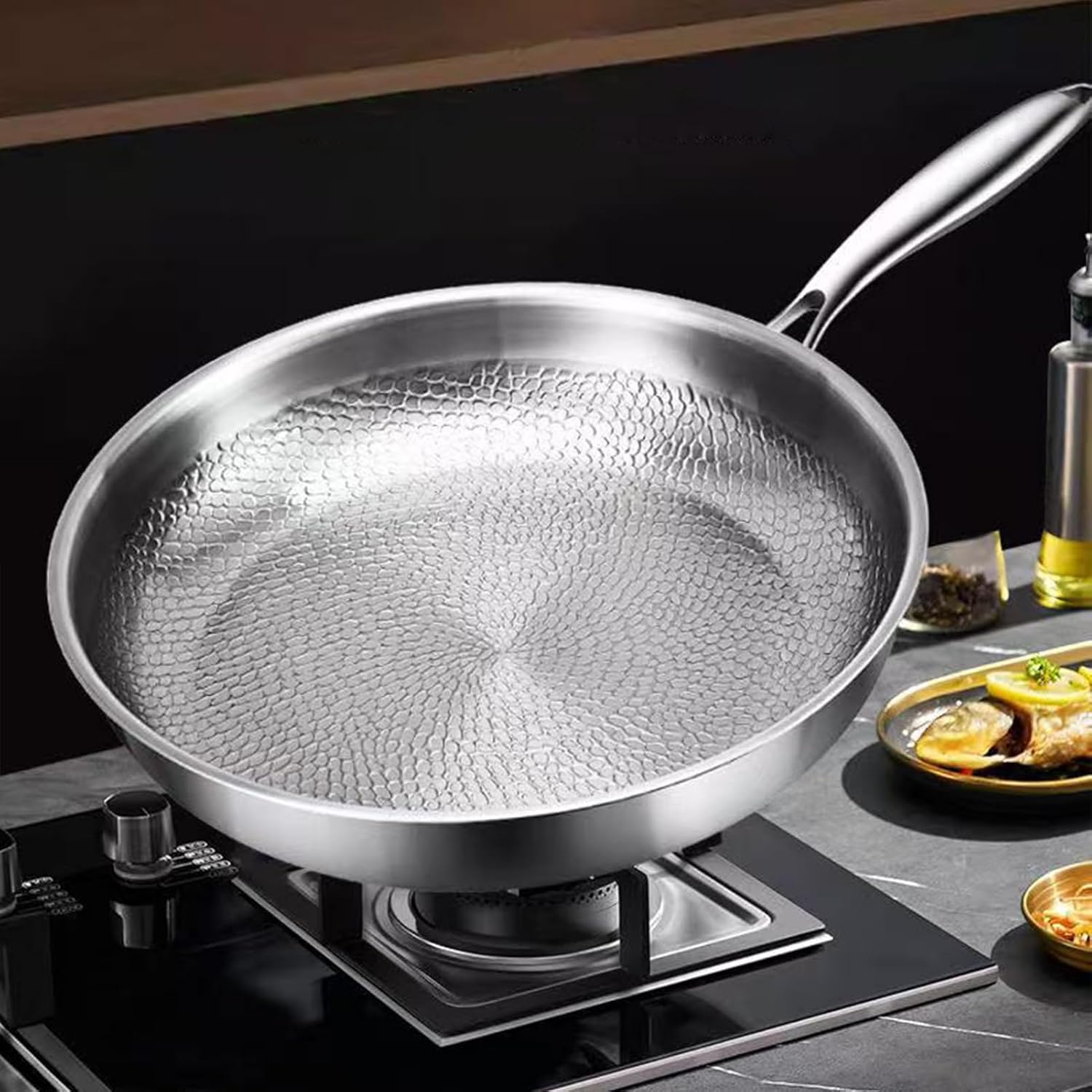 Titanium Hammered Pan