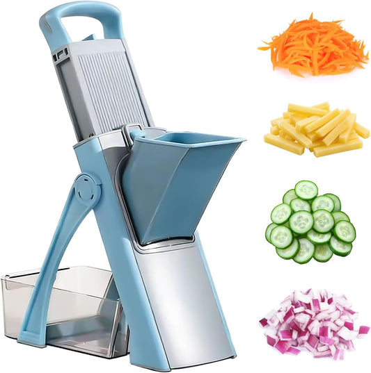 Safe Mandoline Slicer 5 in 1 Vegetable Chopper