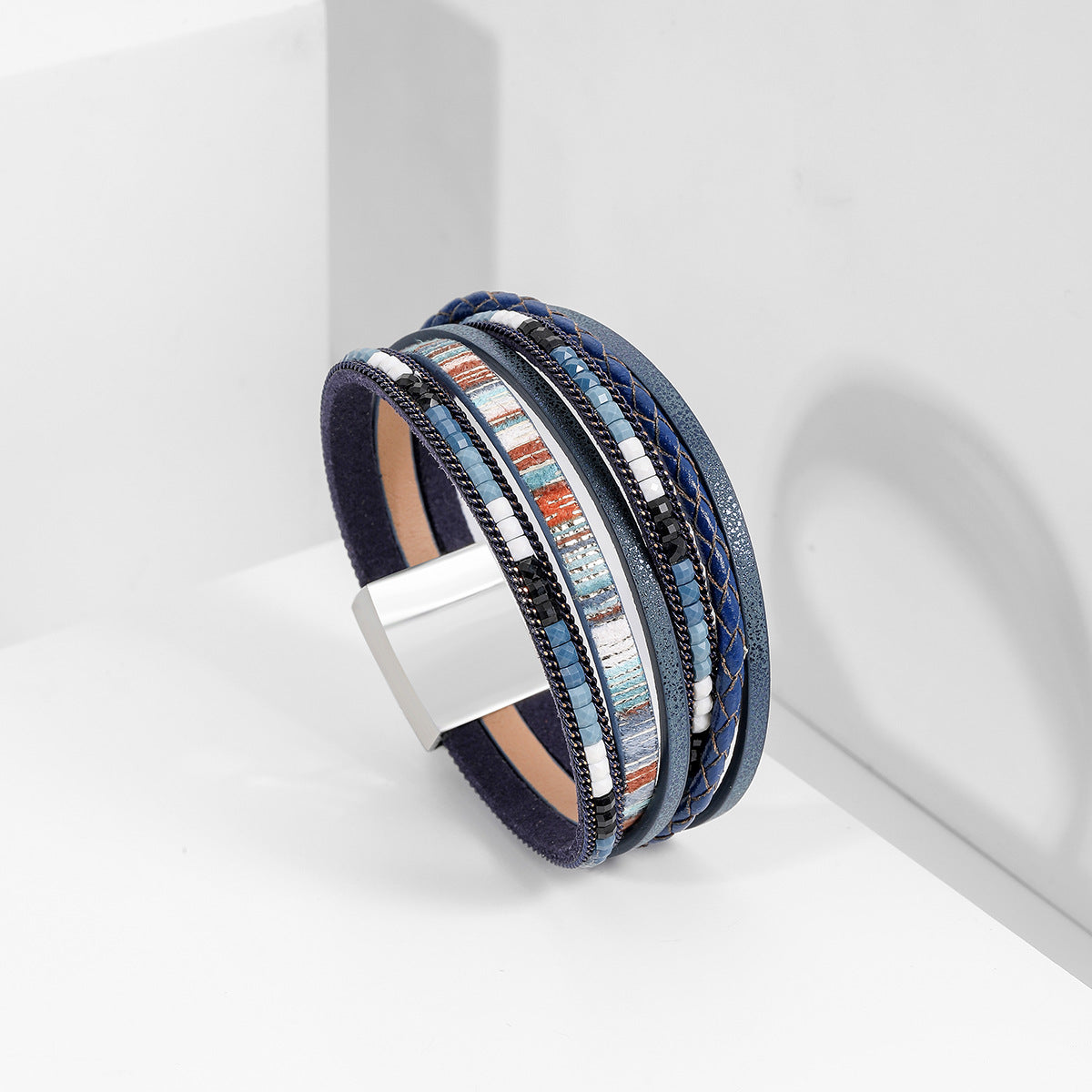 Boho Leather Wrap Bracelet