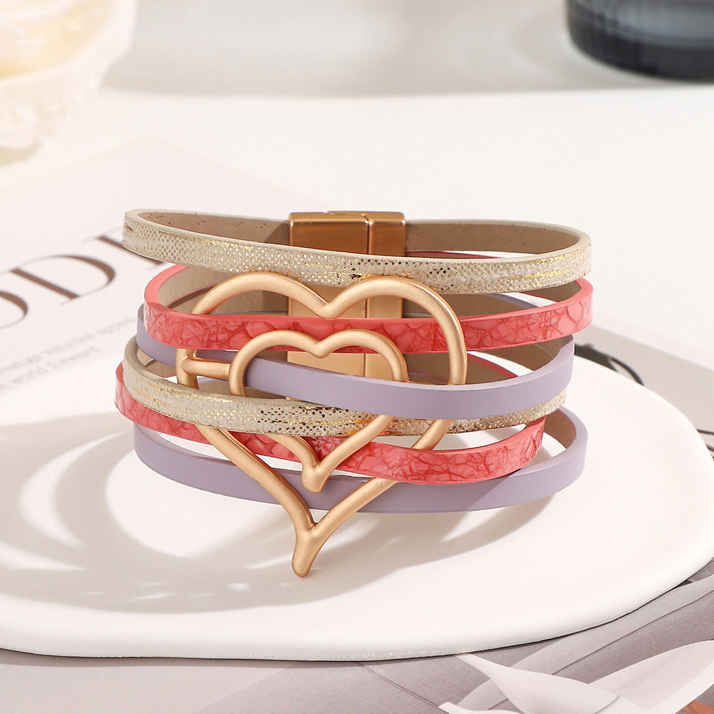 Boho Leather Wrap Bracelet