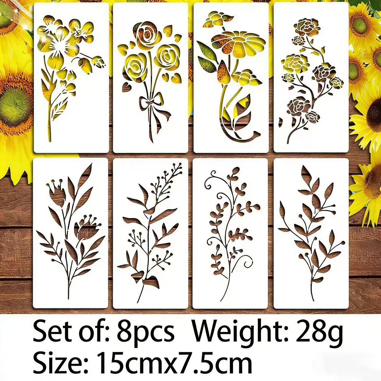 💐WildBloom Reusable Flower Stencils🌿DIY Art & Craft BloomTrace
