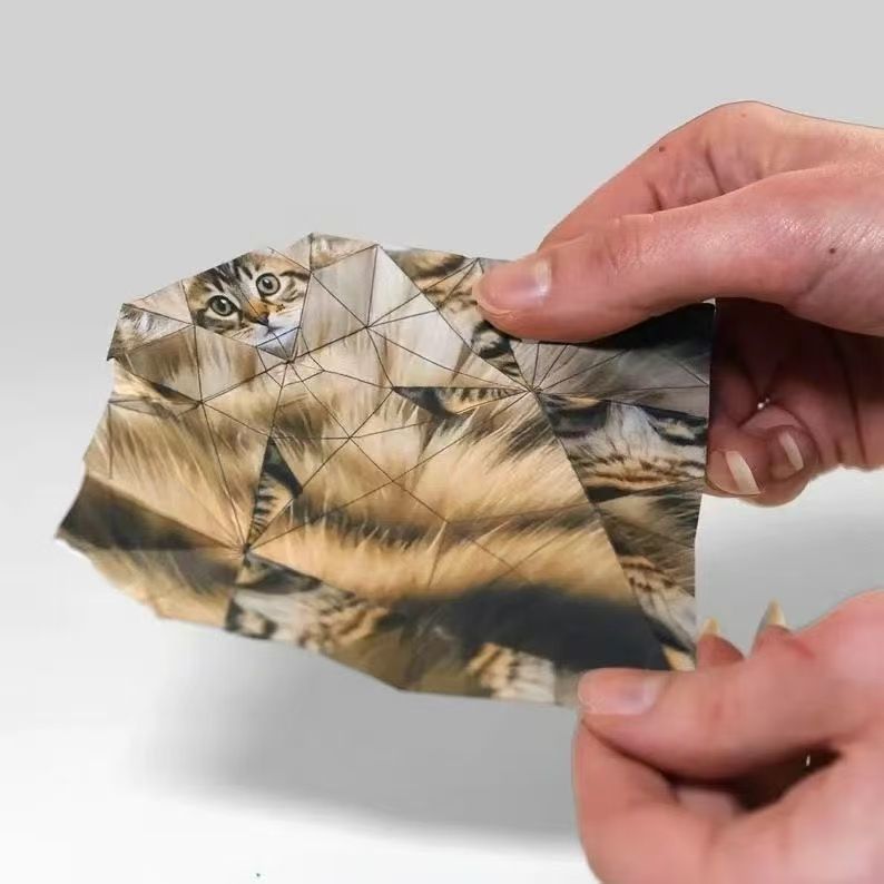 50 Sheets DIY Origami Cat Paper Kit