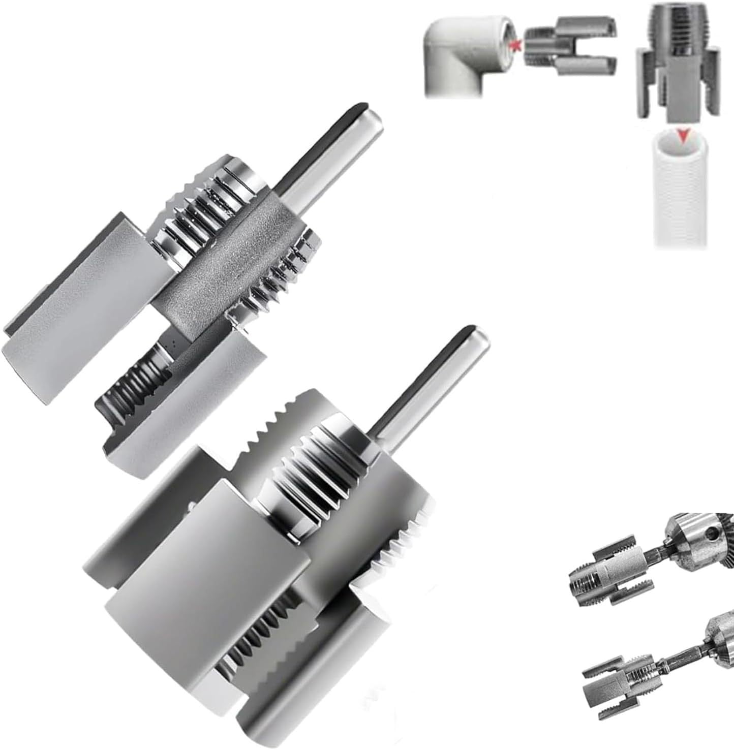 Multi-Purpose Pipe Threader Tool for Quick & Easy Pipe Thread Cutting