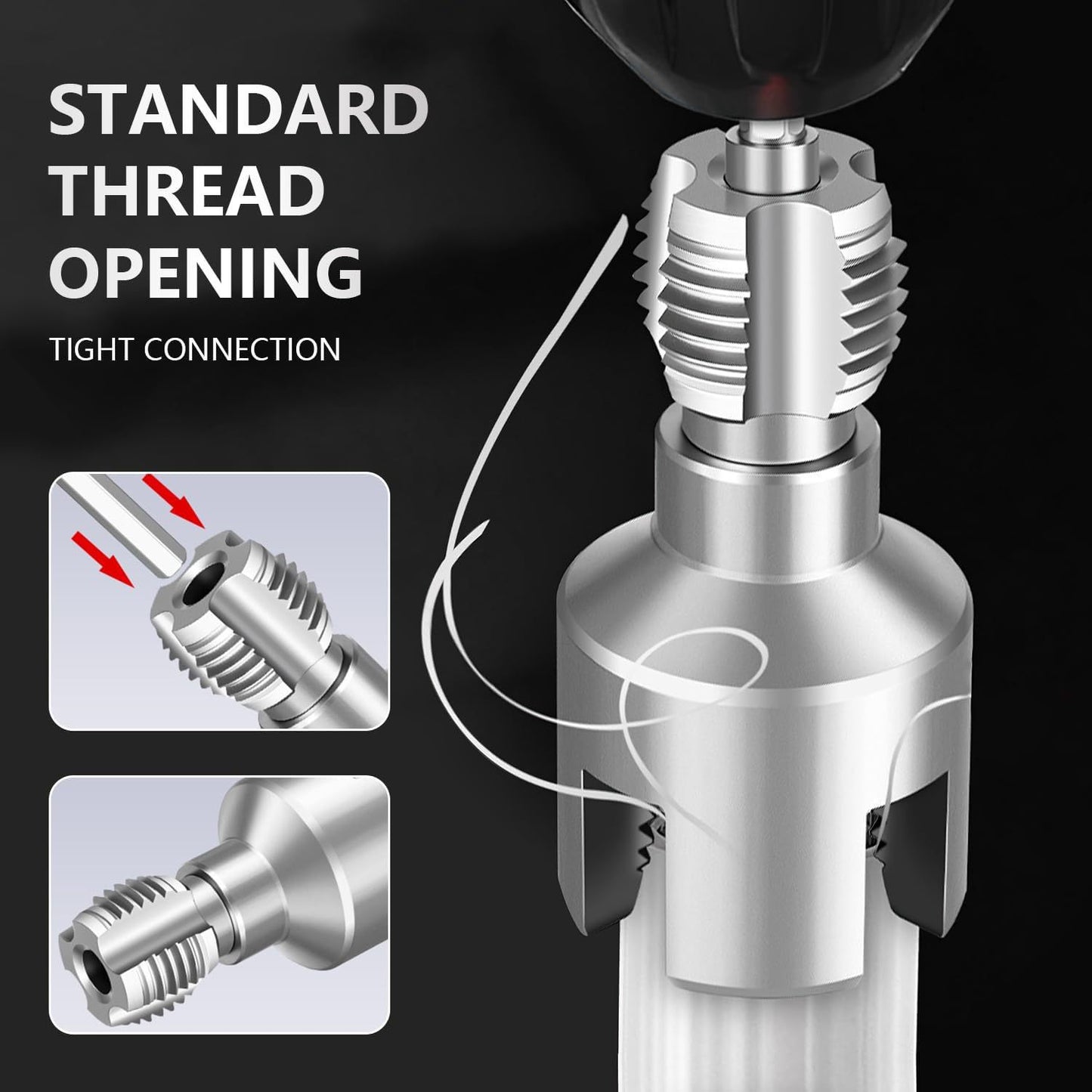 Multi-Purpose Pipe Threader Tool for Quick & Easy Pipe Thread Cutting