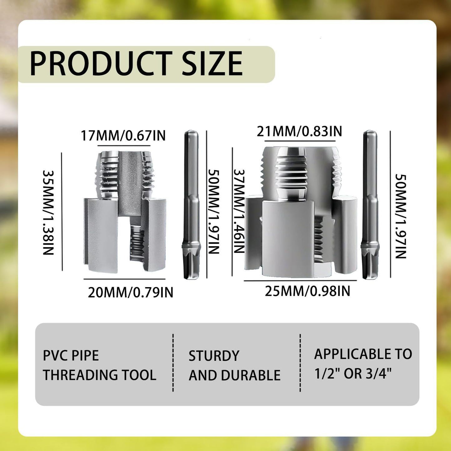 Multi-Purpose Pipe Threader Tool for Quick & Easy Pipe Thread Cutting