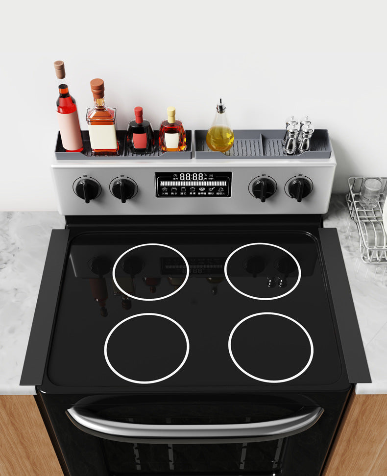 Stove Gap Covers – Silicone & Stainless Steel Kitchen Gap Filler (2 Pack, Easy Clean & Heat Resistant)