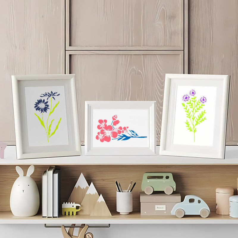 💐WildBloom Reusable Flower Stencils🌿DIY Art & Craft BloomTrace
