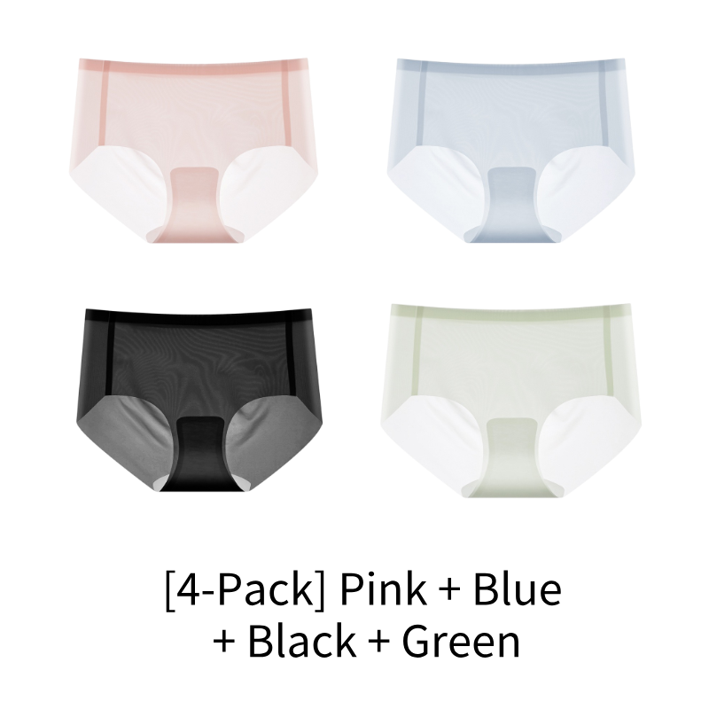 [Women] 4-Pack | Pink + Green + Black + Blue