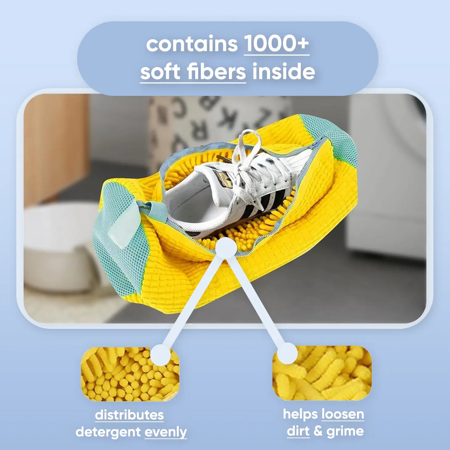 Shoe laundry bag