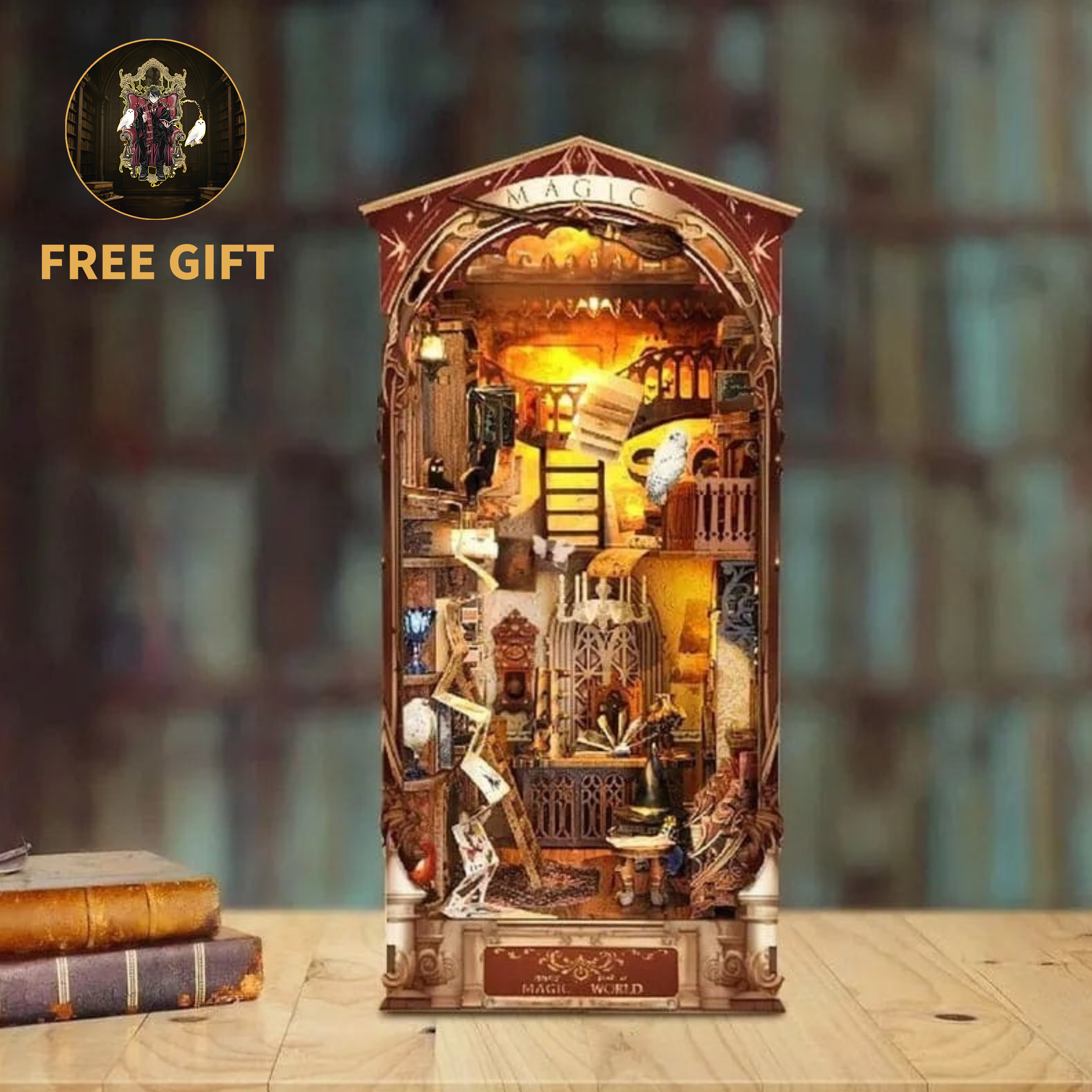 Magic World-DIY 3D Book Nook Model Kit