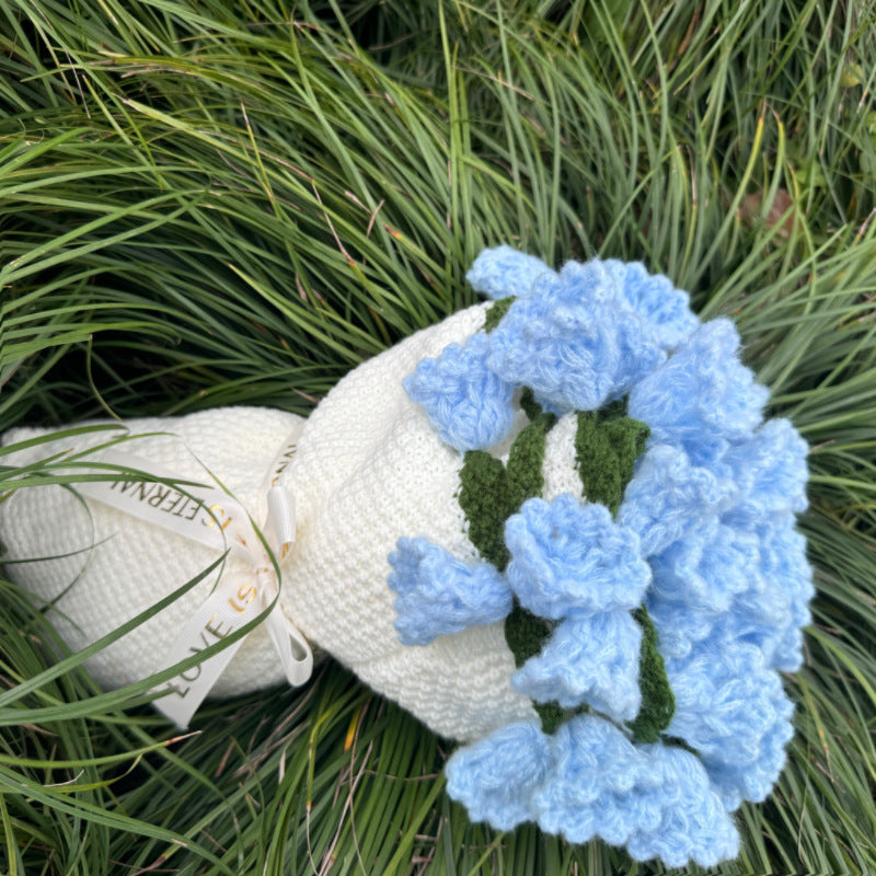 Hand-Knitted Rose Blanket DIY Craft Kit & Finished Gift – Perfect for Mother’s Day & Valentine’s Day (Buy 2 get 10% off)