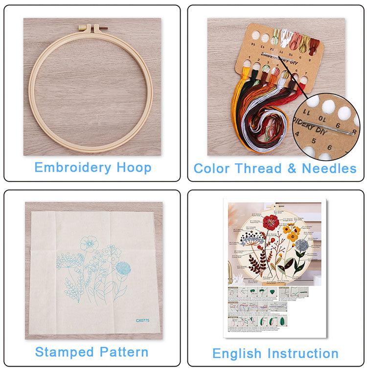 Cozy Christmas Gnome Embroidery Kit