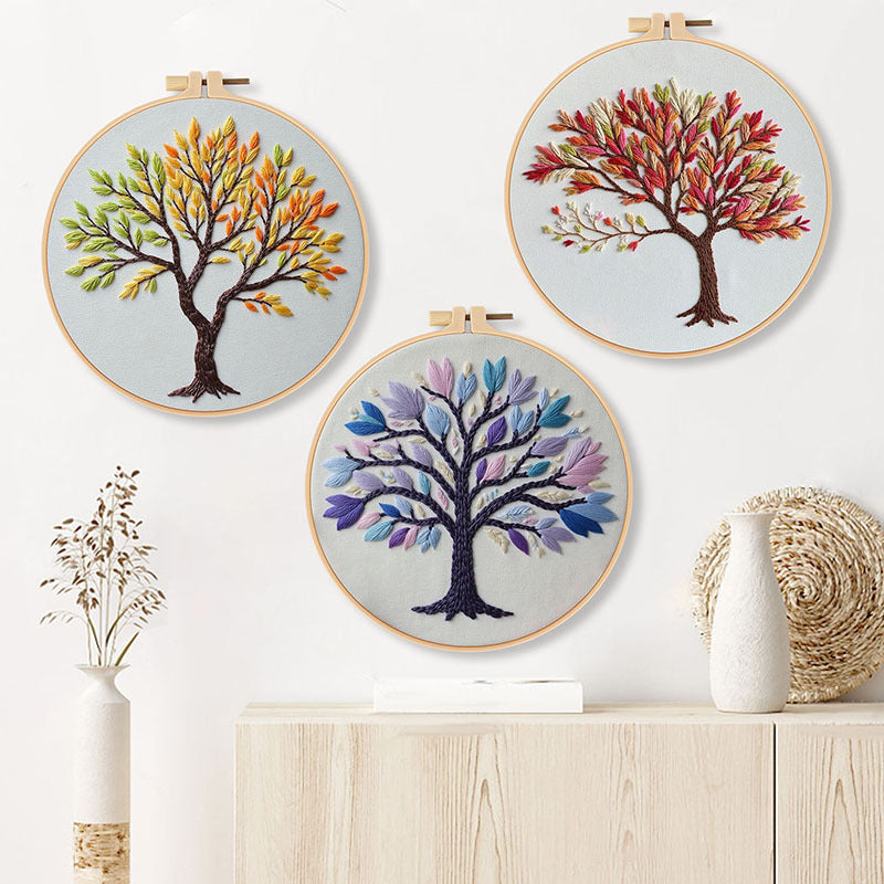 Lavender Tree Embroidery Kit