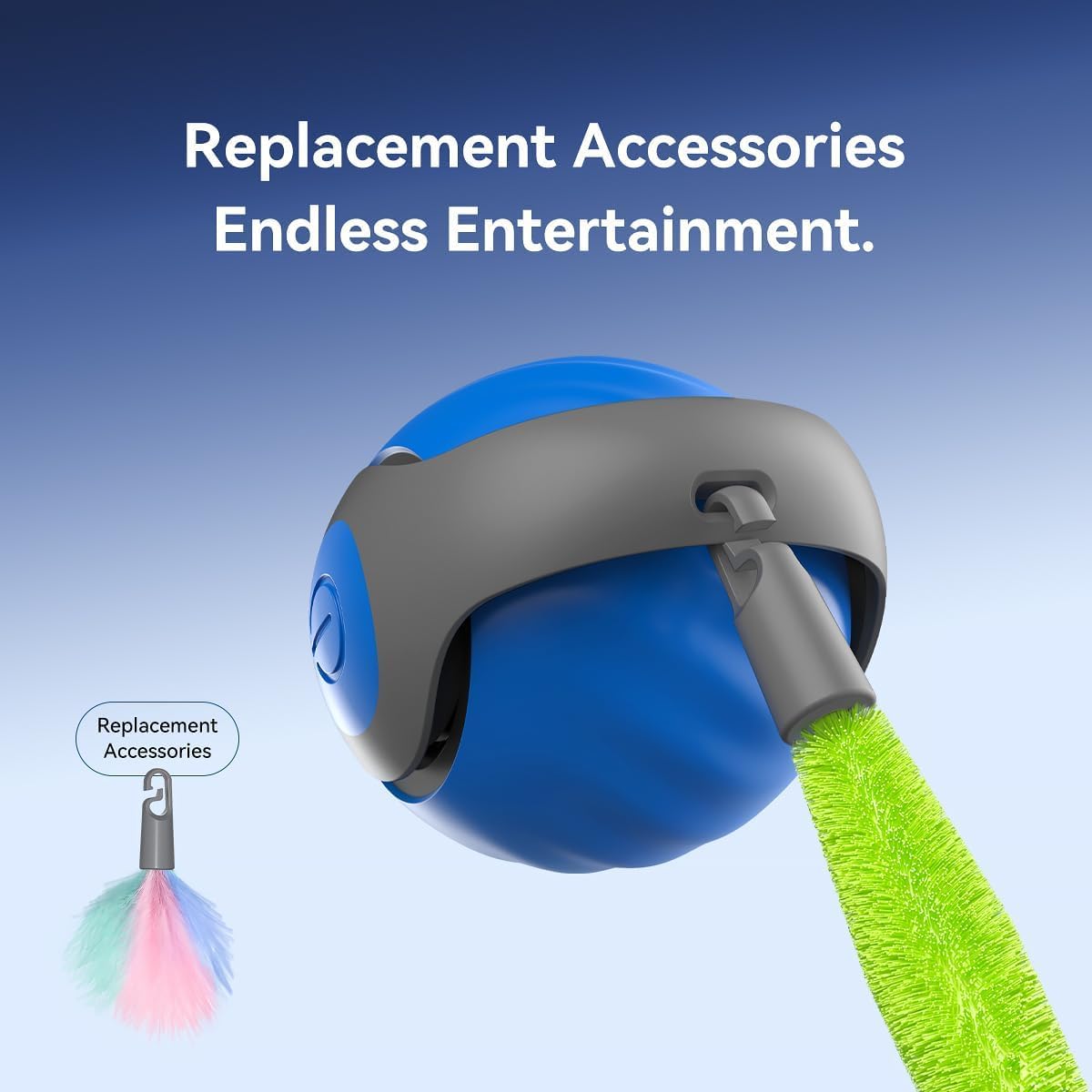 【Item indispensável para animais de estimação】Bola de cauda para animais de estimação | Diversão interativa para o seu pet