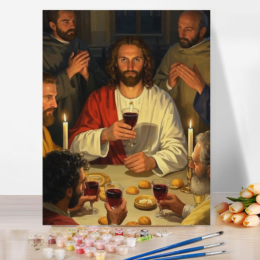 The Last Supper Paint by Numbers Kit – Sacred Communion Scene DIY Art