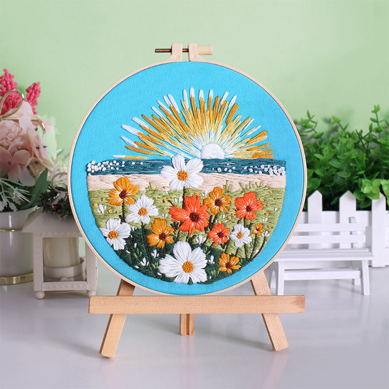 Sunrise Wildflower Embroidery Kit