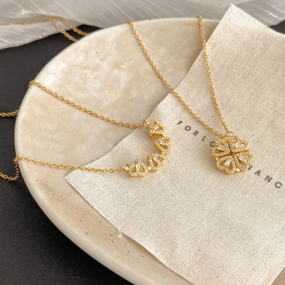 Lucky Heart Clover Convertible Necklace