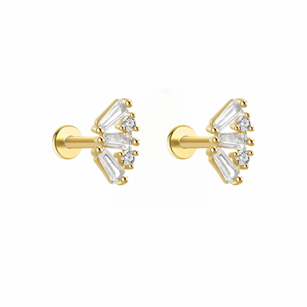 14K Gold Plated/18K Gold Vermeil  Small Huggie Earrings for Women | 925 Sterling Silver Post, Comfortable & Hypoallergenic