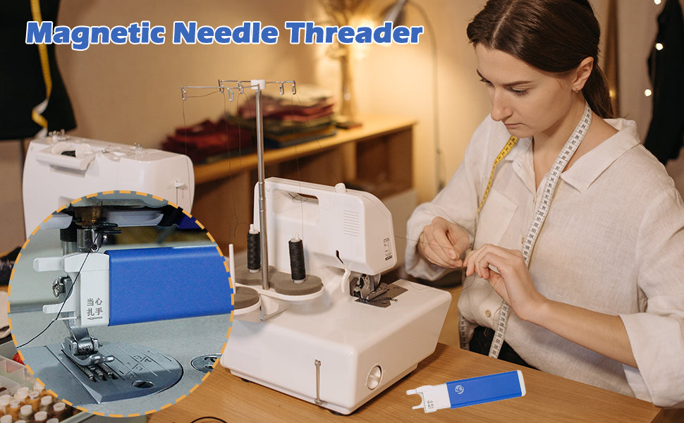 Sewing Machine Needle Threader - Automatic Quick Stitch Insertion Tool