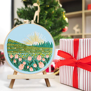 Tulip Mountain Sunrise Embroidery Kit