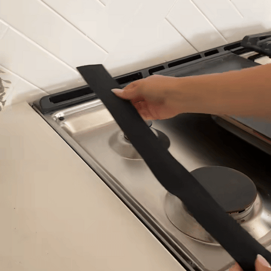 Stove Gap Covers – Silicone & Stainless Steel Kitchen Gap Filler (2 Pack, Easy Clean & Heat Resistant)