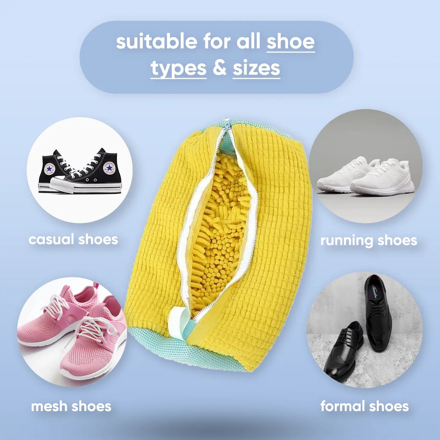 Shoe laundry bag
