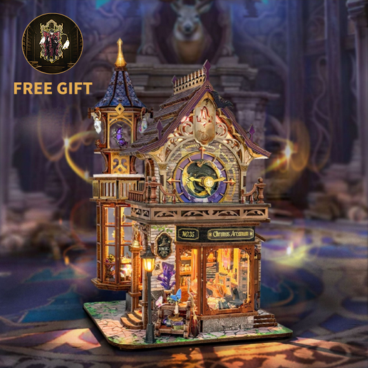 Magic Clock Tower-DIY 3D Book Nook Model Kit