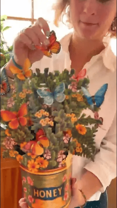 Cartão de felicitações com flores em 3D estereoscópico – Um presente perfeito para o Dia das Mães