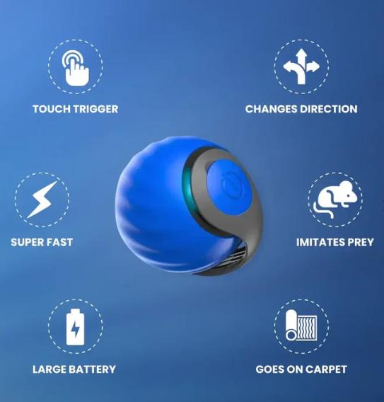 【Item indispensável para animais de estimação】Bola de cauda para animais de estimação | Diversão interativa para o seu pet