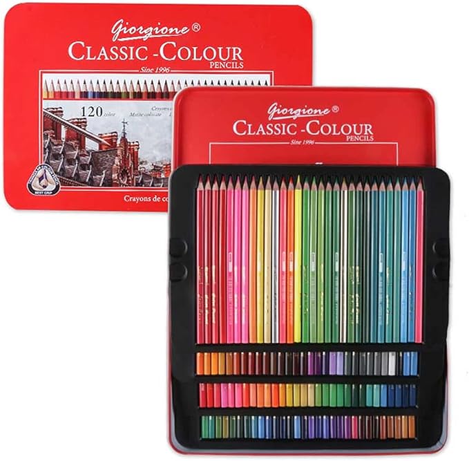 Tin Case Oil-Based Color Pens