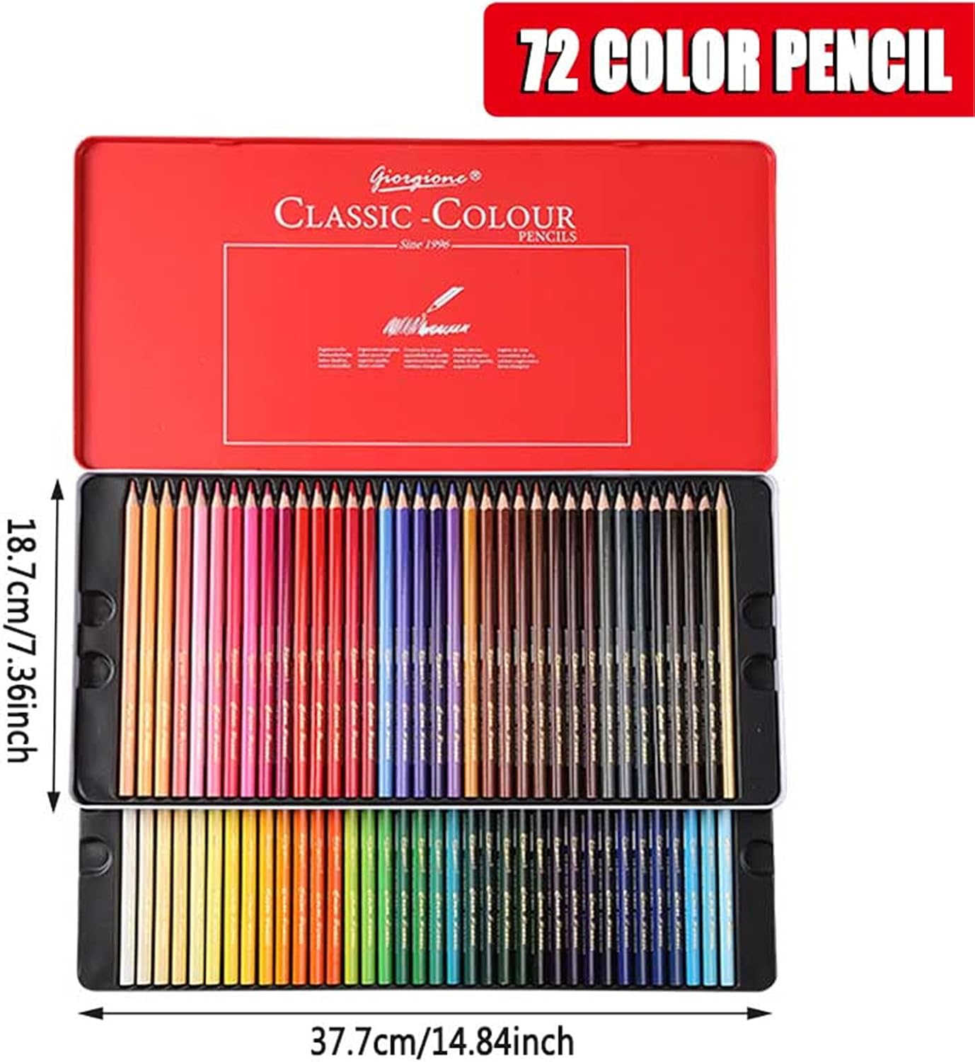 Tin Case Oil-Based Color Pens