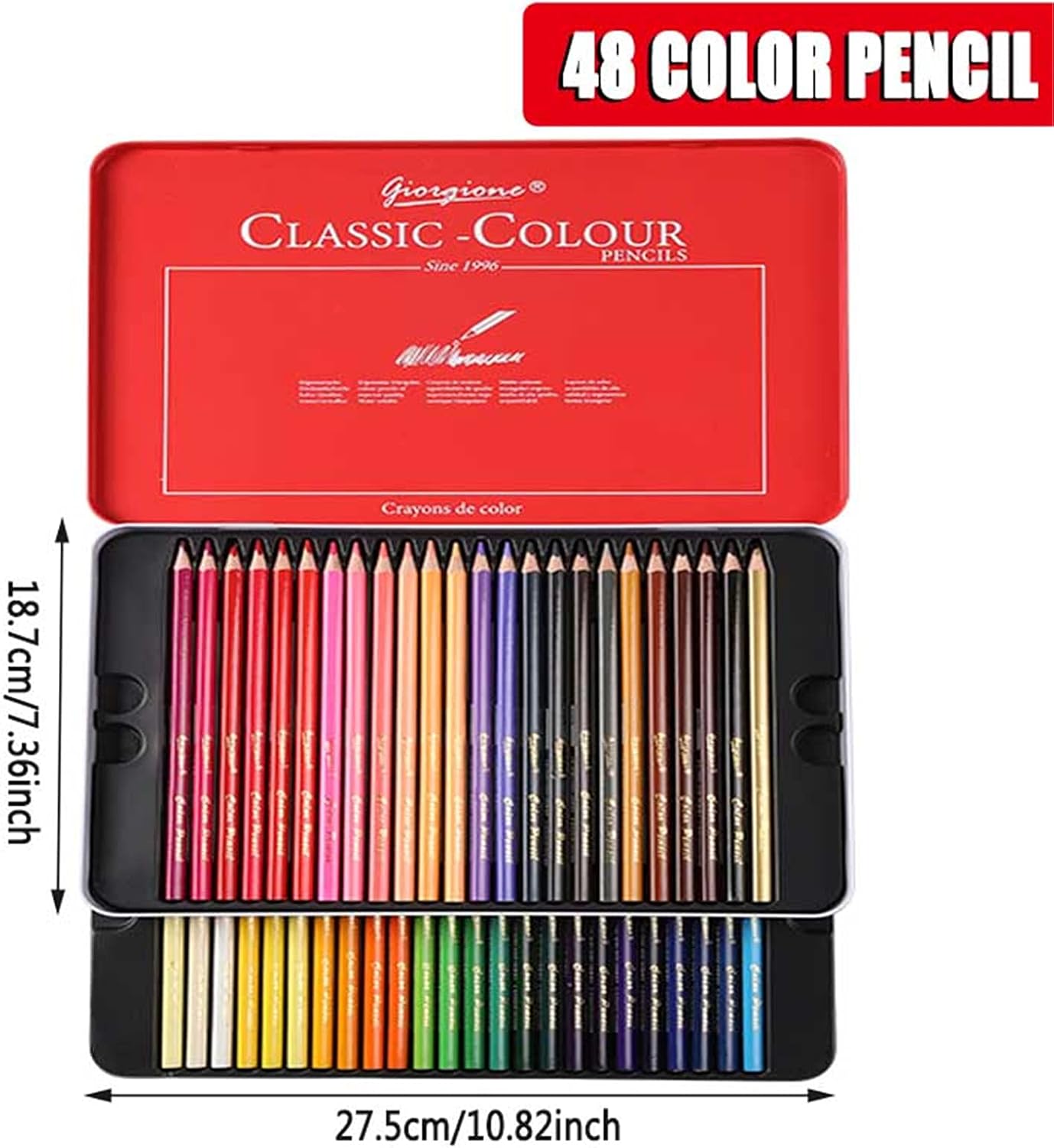 Tin Case Oil-Based Color Pens