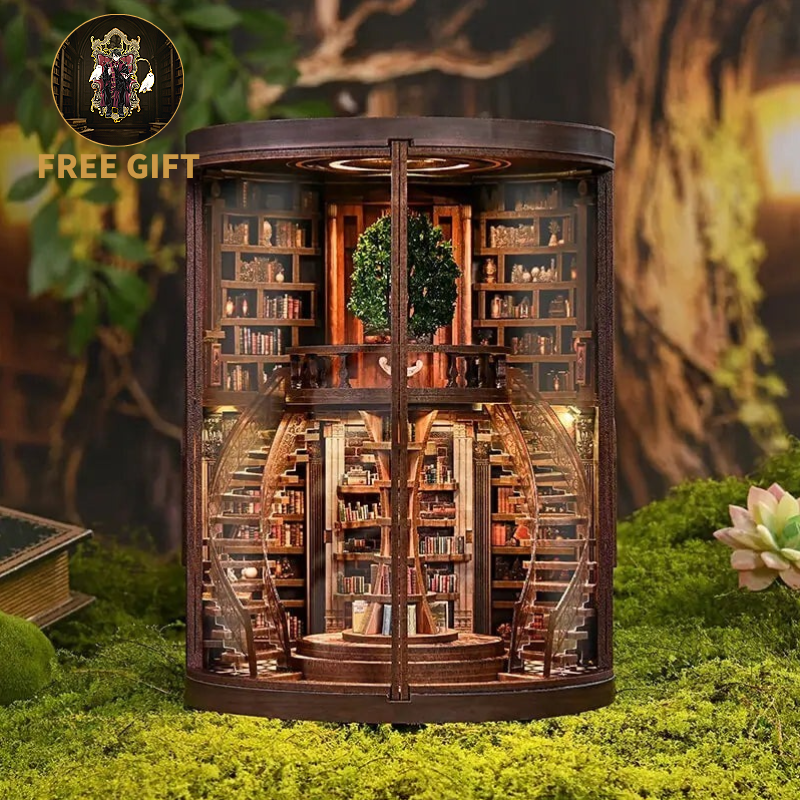 Wisdom Library-DIY 3D Book Nook Model Kit
