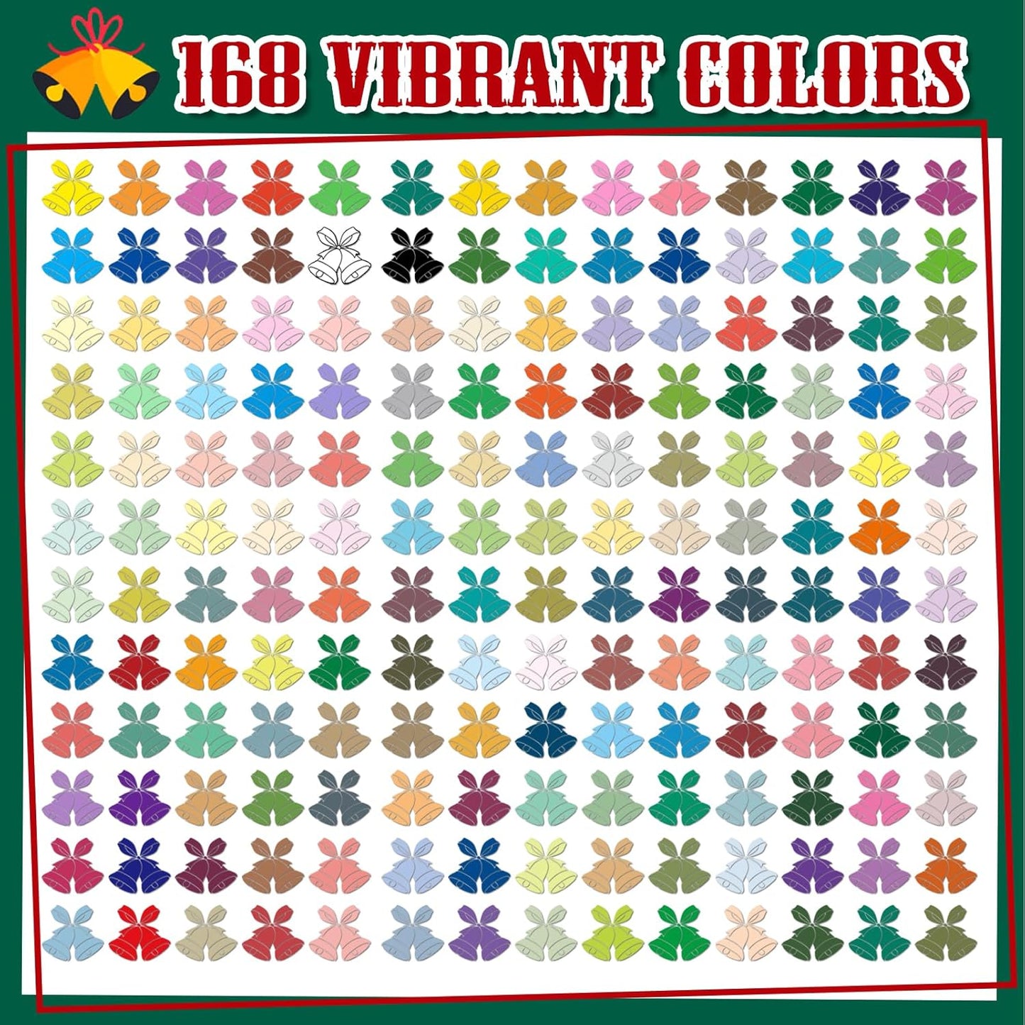 168 Color Waterproof Acrylic Paint Markers
